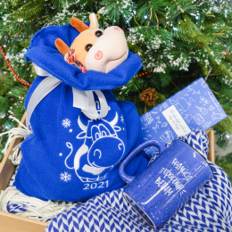 Мешочек подарочный из флиса, без печати