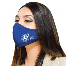 Маска для лица с принтом, защитная многоразовая анатомической формы из неопрена