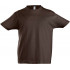 Футболка детская Imperial Kids, шоколадно-коричневая