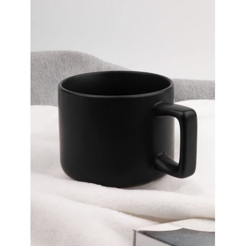 Чашка Jumbo в коробке матовая, черная
