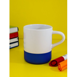 Кружка с силиконовой подставкой Protege , синяя