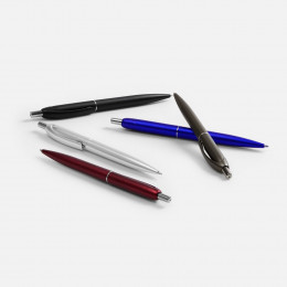 Ручка шариковая Bright Spark, черный металлик