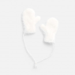 Подвеска на елку «Вьюжка», варежки, белая