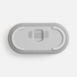 Колонка с часами и беспроводной зарядкой Veske ver.2, серая