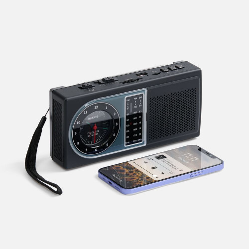 Bluetooth-колонка с радио Comradio, черная