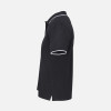 Рубашка поло унисекс Palermo, черная с белым