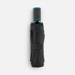Зонт складной AOC Mini с цветными спицами, бирюзовый