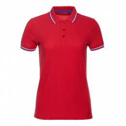 Рубашка поло женская STAN триколор хлопок/полиэстер 185, 04WRUS