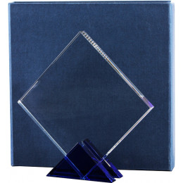 Награда хрустальная CR0015/FP 160х160мм(10) футляр в комплекте