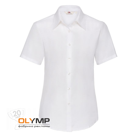 Рубашка "Lady-Fit Short Sleeve Oxford Shirt"                                                                                         белый   